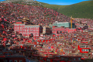 色达佛学院壮观景象