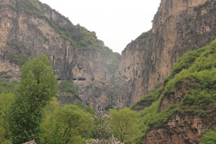壮丽峡谷间的葱郁景致