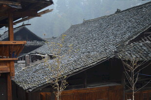 古村落屋顶景色