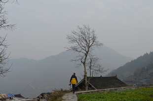 山间独行者 静谧自然景