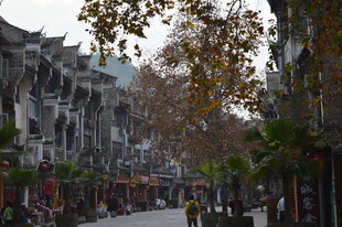 古色古香的传统街道景观