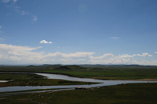 草原河流风光美景