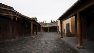古式庭院回廊场景