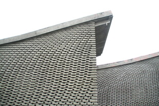 独特纹理金属建筑屋顶