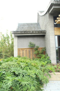 中式庭院绿植环绕建筑