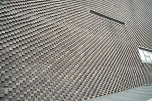现代几何纹理墙面建筑