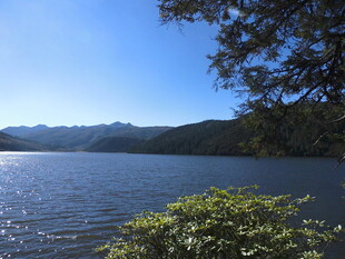 宁静湖畔的自然美景