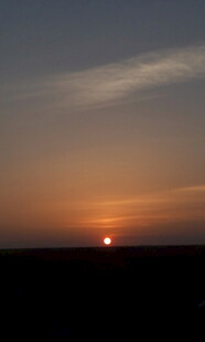 日落时分的美丽天际线