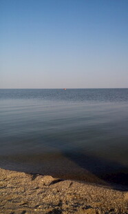 宁静海边 沙滩与广阔水域