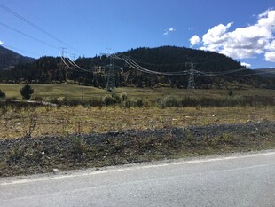 公路旁的山野风光