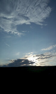 夕阳下的天空美景
