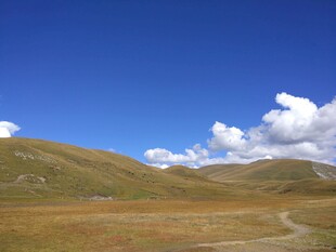 辽阔草原蓝天美景