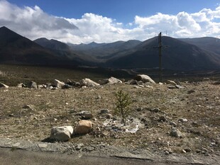 高山旷野中的零星石块