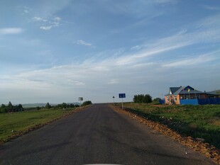 乡村公路边的宁静景致