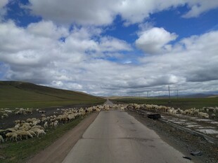 旷野中的延伸公路