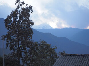 山间树影与远黛