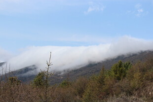 山间云雾缭绕美景