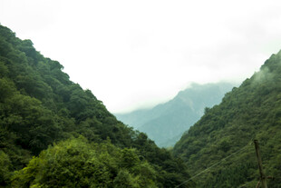 青山翠谷间的自然美景