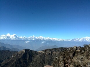壮丽雪山山脉景观