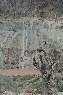 山地中的奇特岩石景观