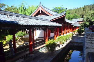 中式古典长廊景观