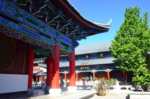 中式古建筑庭院景观