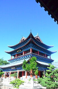 中式古建楼阁风景