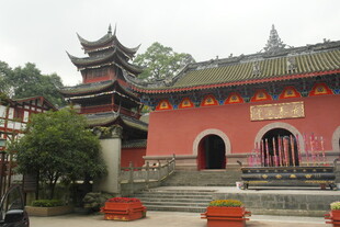 中式古建庙宇景观