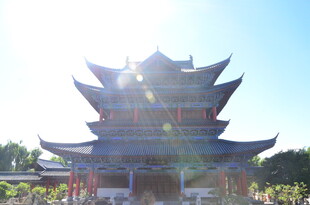 中式古建筑塔楼风景