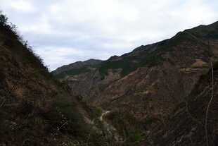 山间蜿蜒小道 景色秀丽