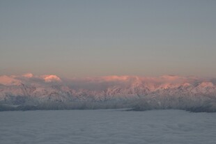 海边日落时分的梦幻景象