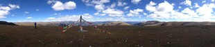 广阔蓝天草原风景