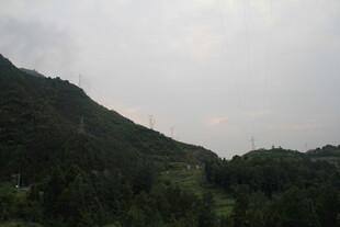 山间绿意景色