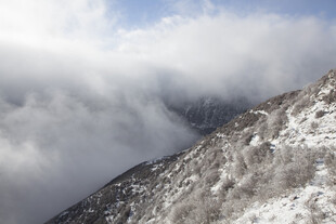 雪山云海壮丽景观