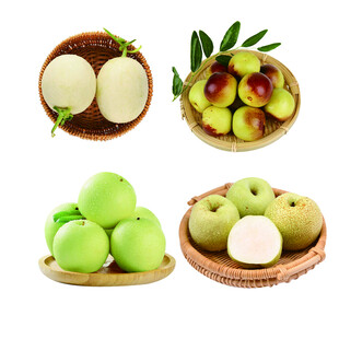 多样新鲜水果组合展示