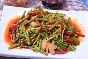 香辣豆角肉丝