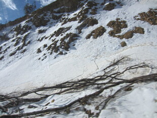 雪山嶙峋景致