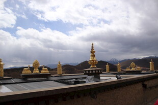 金顶佛塔景观