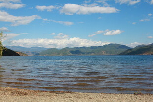 湖畔风光 宁静水域美景