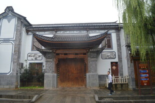 中式传统门楼建筑景观