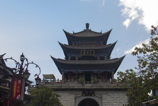 古色古香的多层中式楼阁