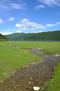 草原湖畔风光