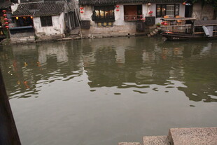 江南水乡古村落水景