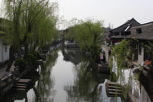 江南水乡古巷小河美景