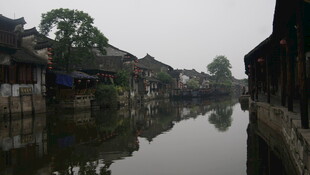 江南水乡古巷河道美景