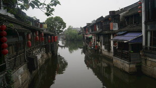 江南水乡古巷河道美景