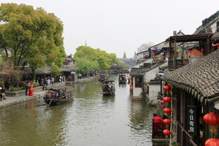 江南水乡古运河风光