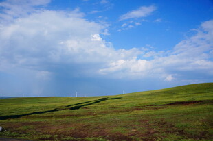 草原蓝天美景