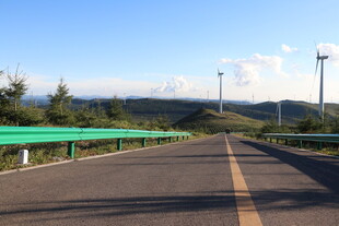 公路风景 绿意盎然的旅途