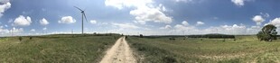 乡间小路 蓝天白云下的风景